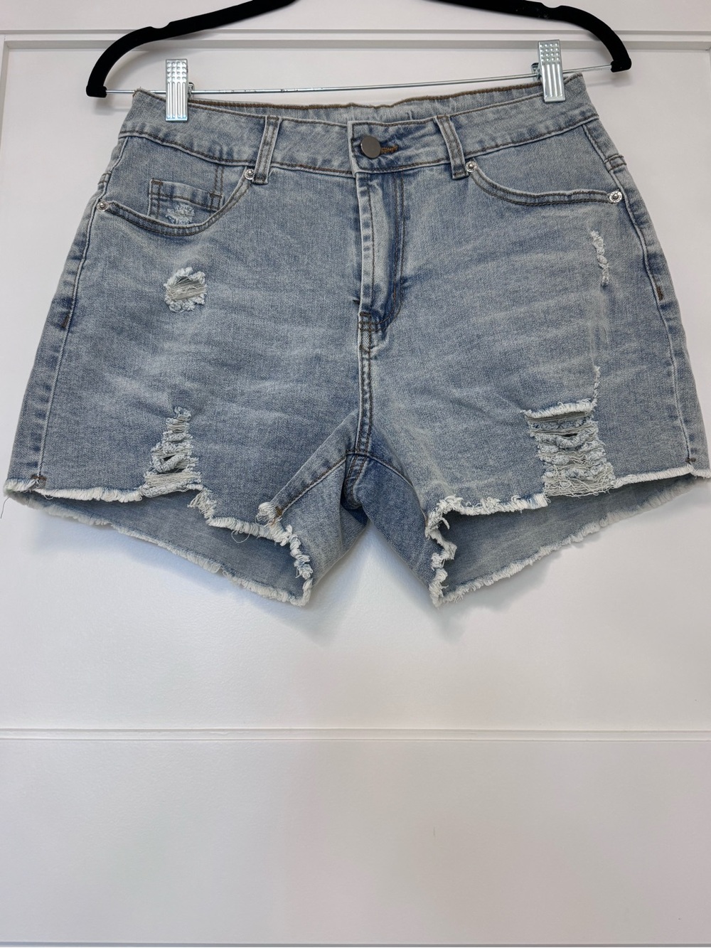 Levi Classic High-Rise Light Wash Denim Shorts